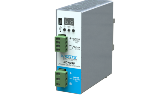 Nextys launches the first programmable Din-Rail DC/DC converter