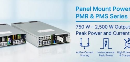 Nieuwe Delta panel mount voedingen met hoog instant vermogen 